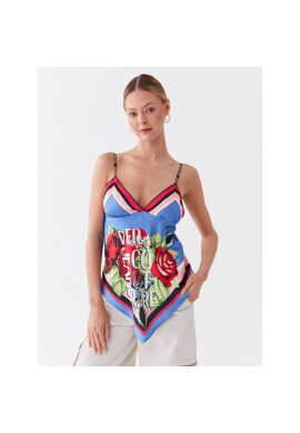 Versace Jeans Couture топ 74HAM225 Син Regular Fit - Pepit.bg