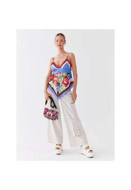 Versace Jeans Couture топ 74HAM225 Син Regular Fit - Pepit.bg