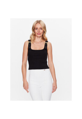 Versace Jeans Couture топ 74HAM619 Черен Regular Fit - Pepit.bg