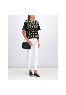 Versace Jeans Тишърт B2HTB717 Черен Oversize - Pepit.bg