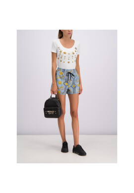 Versace Jeans Тишърт B2HTB7P1 Бял Regular Fit - Pepit.bg