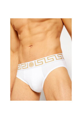 Versace Комплект 2 чифта слипове Greca AU10180 Бял - Pepit.bg