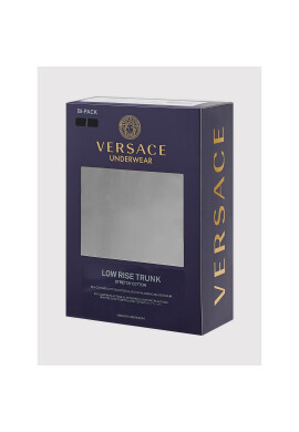 Versace Комплект 2 чифта слипове Greca AU10180 Черен - Pepit.bg