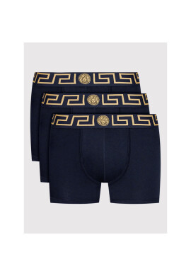 Versace Комплект 3 чифта боксерки Greca AU10326 Тъмносин - Pepit.bg