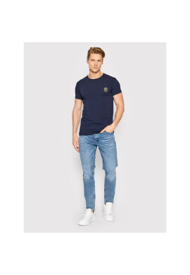 Versace Тишърт Girocollo AUU01005 Тъмносин Regular Fit - Pepit.bg