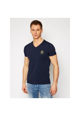 Versace Тишърт Scollo AUU01004 Тъмносин Regular Fit - Pepit.bg