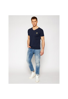 Versace Тишърт Scollo AUU01004 Тъмносин Regular Fit - Pepit.bg