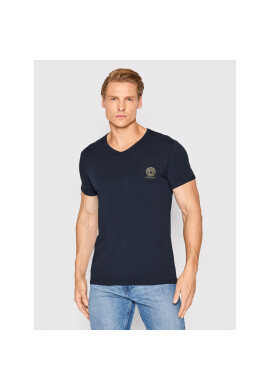 Versace Тишърт Scollo AUU01004 Тъмносин Regular Fit - Pepit.bg