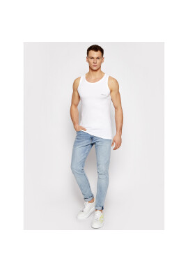 Versace Мъжки топ Canotta AUU04022 Бял Slim Fit - Pepit.bg