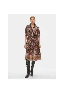 ViCOLO Рокля тип риза TR0628 Черен Regular Fit - Pepit.bg