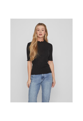 Vila Блуза 14088347 Черен Slim Fit - Pepit.bg