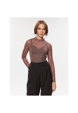 Vila Блуза 14088372 Бежов Slim Fit - Pepit.bg