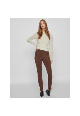 Vila Блуза 14088387 Бежов Slim Fit - Pepit.bg