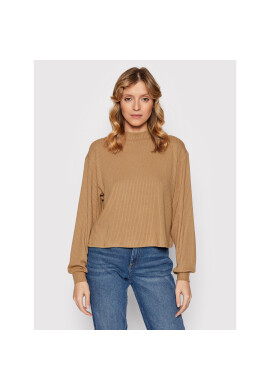 Vila Блуза Ribbi 14065569 Кафяв Relaxed Fit - Pepit.bg