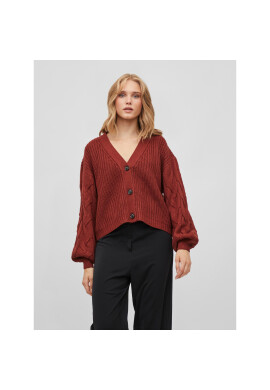 Vila Кардиган Oa 14079425 Кафяв Oversize - Pepit.bg