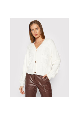 Vila Кардиган Ril 14070349 Бял Relaxed Fit - Pepit.bg