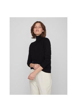 Vila Поло Comfy 14087512 Черен Regular Fit - Pepit.bg