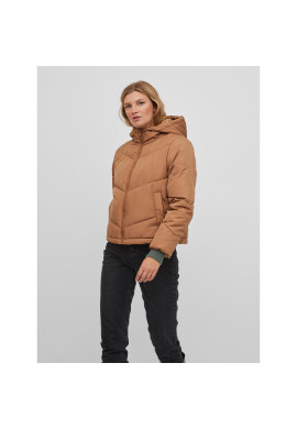 Vila Пухено яке Nilly 14075111 Кафяв Relaxed Fit - Pepit.bg