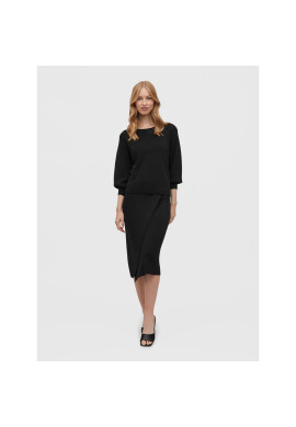 Vila Пуловер Marla 14076045 Черен Relaxed Fit - Pepit.bg