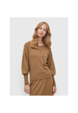 Vila Пуловер Marla 14076045 Кафяв Relaxed Fit - Pepit.bg