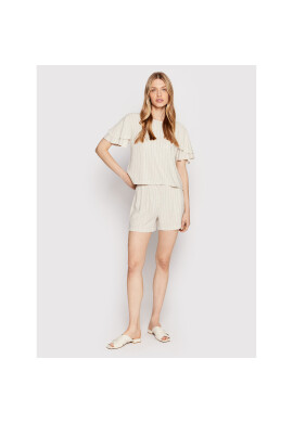Vila Шорти от плат Kulia 14073656 Бежов Regular Fit - Pepit.bg