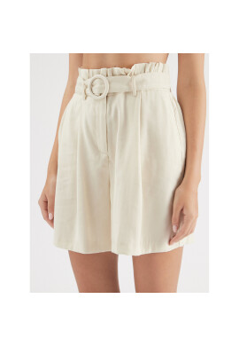 Vila Шорти от плат Ruby 14086379 Екрю Relaxed Fit - Pepit.bg
