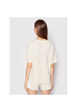 Vila Тишърт Blomst 14075207 Бежов Relaxed Fit - Pepit.bg