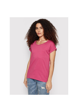 Vila Тишърт Dreamers 14025668 Розов Regular Fit - Pepit.bg