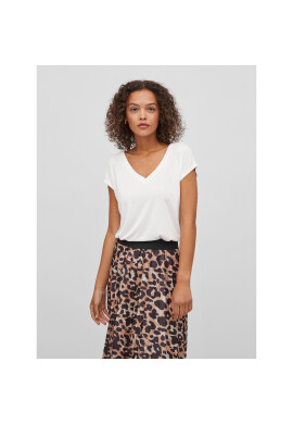Vila Тишърт Modala 14074847 Бял Relaxed Fit - Pepit.bg