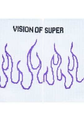 Vision Of Super Дълги чорапи unisex VSA00168CZ Бял - Pepit.bg