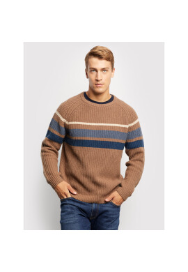 Vistula Пуловер Mr. Stripes RX1521 Кафяв Regular Fit - Pepit.bg
