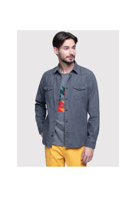 Vistula Риза Broncho XA0670 Сив Slim Fit - Pepit.bg