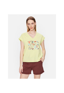Volcano Тишърт T-Abstract L02156-S23 Жълт Regular Fit - Pepit.bg