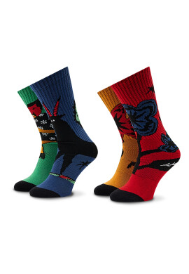 Volcom Комплект 2 чифта дълги чорапи мъжки Bob Mollema D6332201 Цветен - Pepit.bg