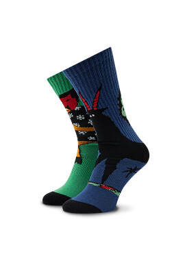 Volcom Комплект 2 чифта дълги чорапи мъжки Bob Mollema D6332201 Цветен - Pepit.bg