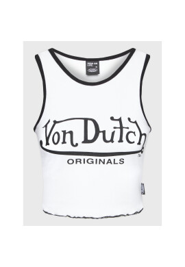 Von Dutch топ Ashley 6231065 Бял Slim Fit - Pepit.bg