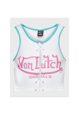 Von Dutch топ Sunny 6231058 Бял Slim Fit - Pepit.bg