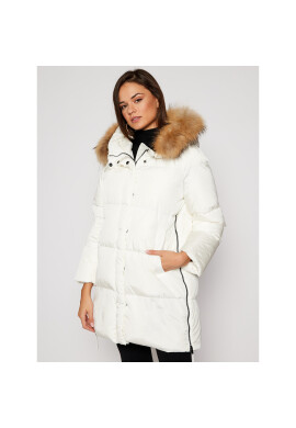 Weekend Max Mara Пухено яке Bembo 54961003 Бял Regular Fit - Pepit.bg