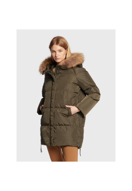 Weekend Max Mara Пухено яке Bembo 54961123 Каки Regular Fit - Pepit.bg