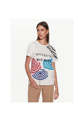 Weekend Max Mara Тишърт Murano 2359710631600 Екрю Regular Fit - Pepit.bg