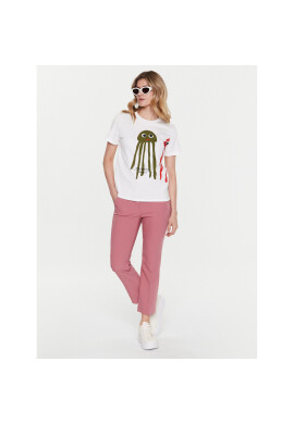 Weekend Max Mara Тишърт Polka 23597102 Бял Regular Fit - Pepit.bg
