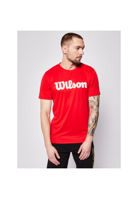 Wilson Тениска от техническо трико Uwii Script Tech Tee WRA770308 Червен Regular Fit - Pepit.bg