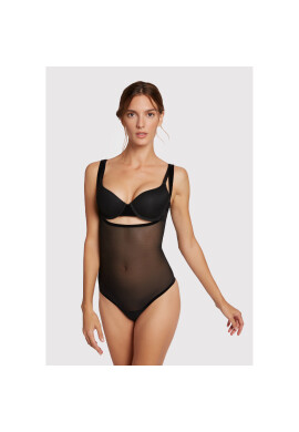 Wolford Боди Tulle 79042 Черен - Pepit.bg