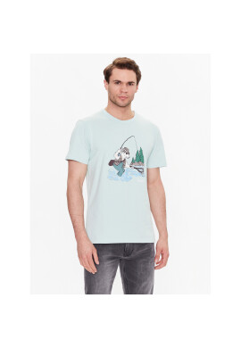 Woolrich Тишърт Animated Sheep CFWOTE0095MRUT3370 Зелен Regular Fit - Pepit.bg
