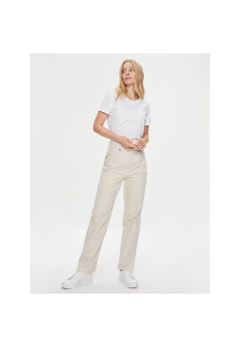 Wrangler Дънки Mom Stright 112342871 Бял Regular Fit - Pepit.bg