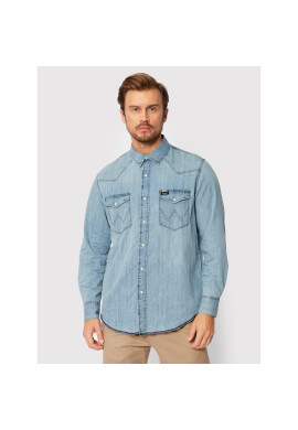 Wrangler дънкова риза Heritage W5D1NC243 Син Regular Fit - Pepit.bg