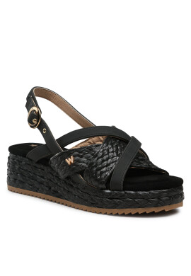 Wrangler Еспадрили Kim Raffia WL31555A Черен - Pepit.bg
