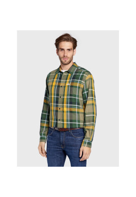Wrangler Риза W5A23OX1X Зелен Regular Fit - Pepit.bg