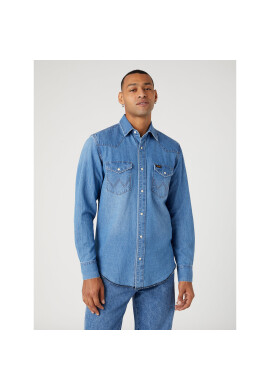Wrangler Риза W5D1EM32F 112332226 Син Regular Fit - Pepit.bg