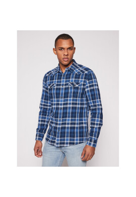 Wrangler Риза Western W5A03TX50 Син Regular Fit - Pepit.bg